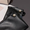 Gants Cuir Synthétique Double Polaire Perle