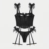 Body Lingerie Moulant Maille Noir