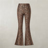 Pantalon Léopard Évasé