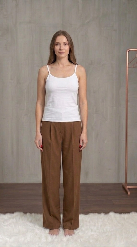Pantalon  Brun