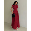 Robe Fourreau Plissée Unie